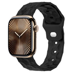 足球紋理矽膠錶帶，適用於 Apple Watch Series 10 46mm，適用於 Apple Watch Series 10 42mm，適用於 Apple Watch SE 2023 44mm，適用於 Apple Watch SE 2023 40mm