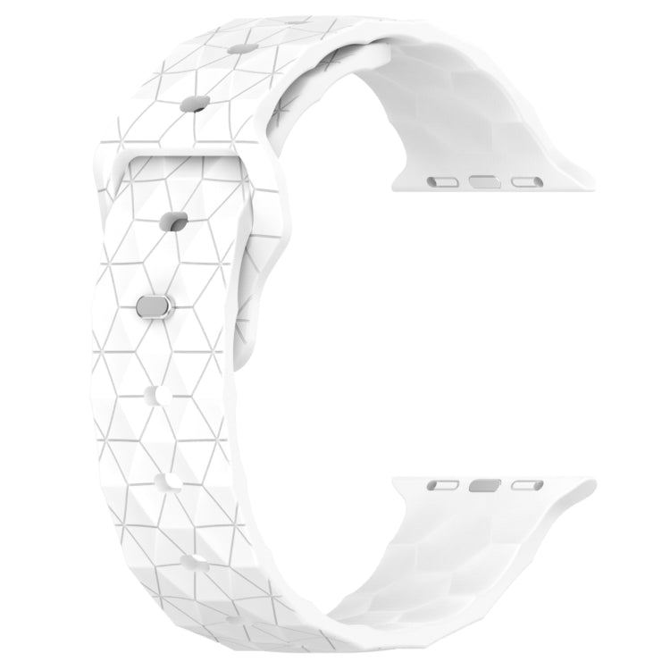 足球紋理矽膠錶帶，適用於 Apple Watch Series 10 46mm，適用於 Apple Watch Series 10 42mm，適用於 Apple Watch SE 2023 44mm，適用於 Apple Watch SE 2023 40mm
