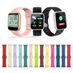 矽膠錶帶替換帶，短款（女性），適用於 Apple Watch Series 8&7 41mm / SE 2&6&SE&5&4 40mm / 3&2&1 38mm，適用於 Apple Watch Ultra 49mm / Series 8&7 45mm / SE 2&6&SE&5&4 44mm / 3&2&1 42mm