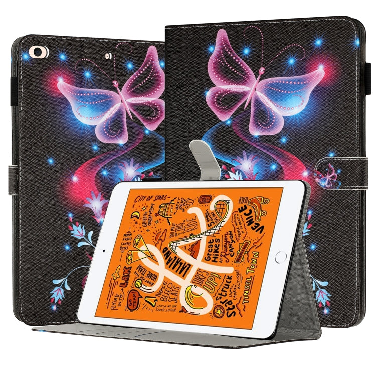 彩繪皮革智慧平板保護套，適用於 iPad mini 6 / mini 2024，適用於 iPad Pro 11 2022 / 2021 / 2020，適用於 iPad 第十代 10.9 2022，適用於 iPad 10.2 2021 / 2020，適用於 iPad mini 5 / 4 / 3 / 2 / 1，適用於 iPad Air / Air 2 / 9.7 2017 / 2018