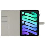 彩繪皮革智慧平板保護套，適用於 iPad mini 6 / mini 2024，適用於 iPad Pro 11 2022 / 2021 / 2020，適用於 iPad 第十代 10.9 2022，適用於 iPad 10.2 2021 / 2020，適用於 iPad mini 5 / 4 / 3 / 2 / 1，適用於 iPad Air / Air 2 / 9.7 2017 / 2018