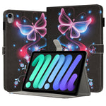 彩繪皮革智慧平板保護套，適用於 iPad mini 6 / mini 2024，適用於 iPad Pro 11 2022 / 2021 / 2020，適用於 iPad 第十代 10.9 2022，適用於 iPad 10.2 2021 / 2020，適用於 iPad mini 5 / 4 / 3 / 2 / 1，適用於 iPad Air / Air 2 / 9.7 2017 / 2018