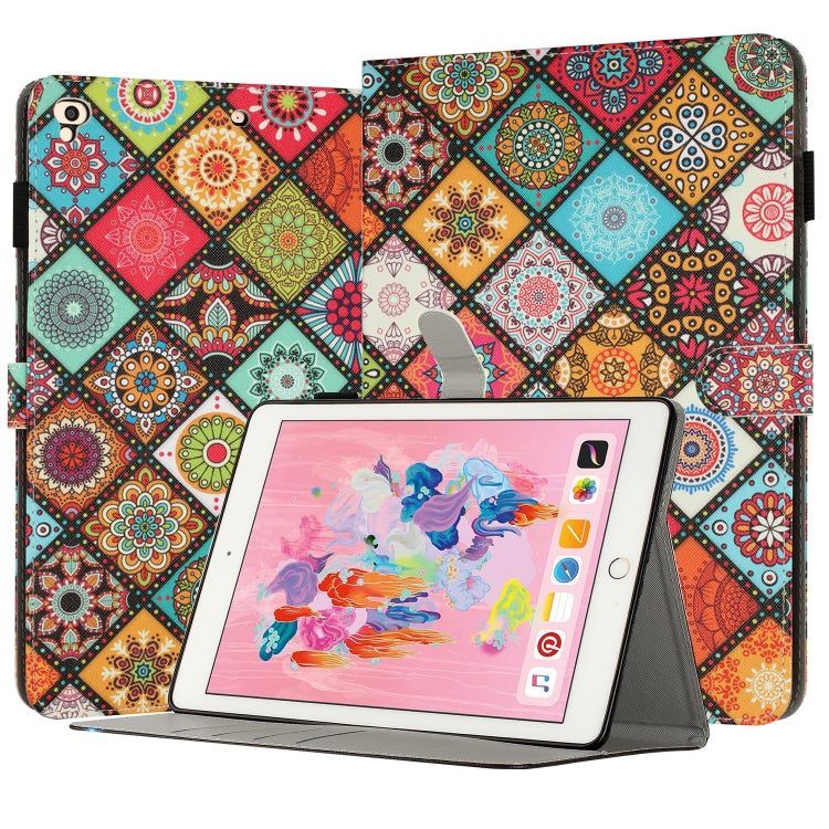 彩繪皮革智慧平板保護套，適用於 iPad mini 6 / mini 2024，適用於 iPad Pro 11 2022 / 2021 / 2020，適用於 iPad 第十代 10.9 2022，適用於 iPad 10.2 2021 / 2020，適用於 iPad mini 5 / 4 / 3 / 2 / 1，適用於 iPad Air / Air 2 / 9.7 2017 / 2018
