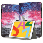 彩繪皮革智慧平板保護套，適用於 iPad mini 6 / mini 2024，適用於 iPad Pro 11 2022 / 2021 / 2020，適用於 iPad 第十代 10.9 2022，適用於 iPad 10.2 2021 / 2020，適用於 iPad mini 5 / 4 / 3 / 2 / 1，適用於 iPad Air / Air 2 / 9.7 2017 / 2018