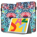 彩繪皮革智慧平板保護套，適用於 iPad mini 6 / mini 2024，適用於 iPad Pro 11 2022 / 2021 / 2020，適用於 iPad 第十代 10.9 2022，適用於 iPad 10.2 2021 / 2020，適用於 iPad mini 5 / 4 / 3 / 2 / 1，適用於 iPad Air / Air 2 / 9.7 2017 / 2018