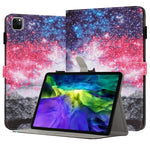 彩繪皮革智慧平板保護套，適用於 iPad mini 6 / mini 2024，適用於 iPad Pro 11 2022 / 2021 / 2020，適用於 iPad 第十代 10.9 2022，適用於 iPad 10.2 2021 / 2020，適用於 iPad mini 5 / 4 / 3 / 2 / 1，適用於 iPad Air / Air 2 / 9.7 2017 / 2018