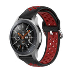 通用運動雙色矽膠替換腕帶，適用於 Samsung Galaxy Watch 46mm / Gear S3，適用於華為 Watch GT2 / Honor Magic Watch 2 46mm