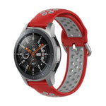 通用運動雙色矽膠替換腕帶，適用於 Samsung Galaxy Watch 46mm / Gear S3，適用於華為 Watch GT2 / Honor Magic Watch 2 46mm