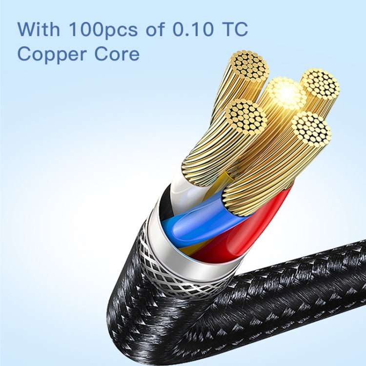 YESIDO CA107 1.2米 2.4A USB-C / Type-C 轉 8 Pin OD0.6 充電數據線，CA107