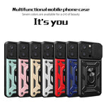 滑動鏡頭蓋設計TPU+PC手機殼，適用於iPhone 16 Pro，iPhone 16 Plus，iPhone 16，iPhone 15 Pro