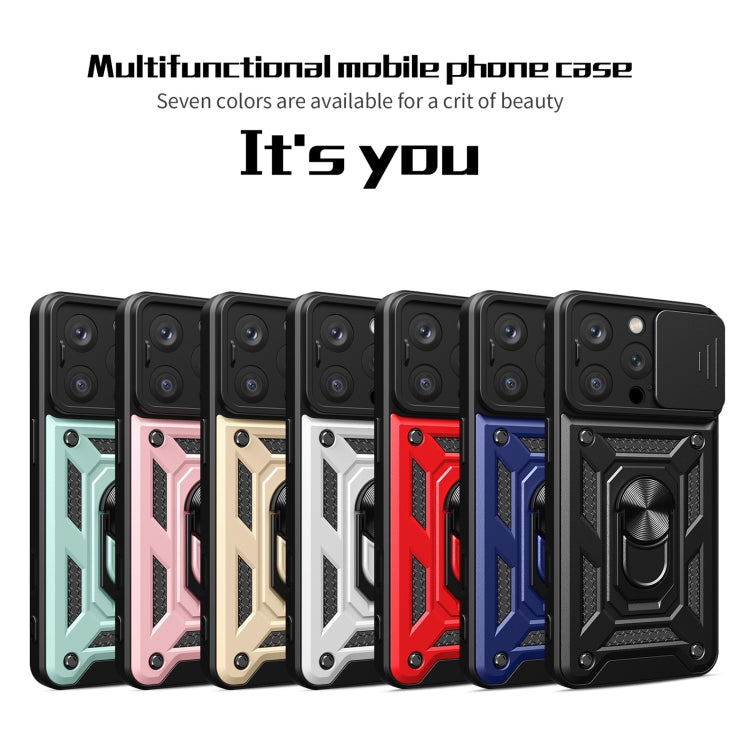滑動鏡頭蓋設計TPU+PC手機殼，適用於iPhone 16 Pro，iPhone 16 Plus，iPhone 16，iPhone 15 Pro