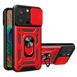 滑動鏡頭蓋設計TPU+PC手機殼，適用於iPhone 16 Pro，iPhone 16 Plus，iPhone 16，iPhone 15 Pro