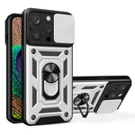 滑動鏡頭蓋設計TPU+PC手機殼，適用於iPhone 16 Pro，iPhone 16 Plus，iPhone 16，iPhone 15 Pro