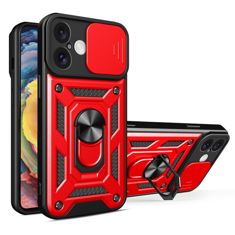 滑動鏡頭蓋設計TPU+PC手機殼，適用於iPhone 16 Pro，iPhone 16 Plus，iPhone 16，iPhone 15 Pro
