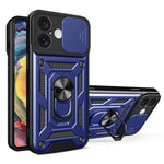 滑動鏡頭蓋設計TPU+PC手機殼，適用於iPhone 16 Pro，iPhone 16 Plus，iPhone 16，iPhone 15 Pro