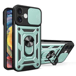 滑動鏡頭蓋設計TPU+PC手機殼，適用於iPhone 16 Pro，iPhone 16 Plus，iPhone 16，iPhone 15 Pro