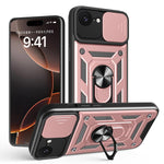 滑動鏡頭蓋設計TPU+PC手機殼，適用於iPhone 17e / 16e，iPhone 17 Pro Max，iPhone 17 Pro，iPhone 17，iPhone Air，iPhone 16 Pro Max
