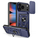 滑動鏡頭蓋設計TPU+PC手機殼，適用於iPhone 17e / 16e，iPhone 17 Pro Max，iPhone 17 Pro，iPhone 17，iPhone Air，iPhone 16 Pro Max