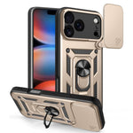 滑動鏡頭蓋設計TPU+PC手機殼，適用於iPhone 17e / 16e，iPhone 17 Pro Max，iPhone 17 Pro，iPhone 17，iPhone Air，iPhone 16 Pro Max