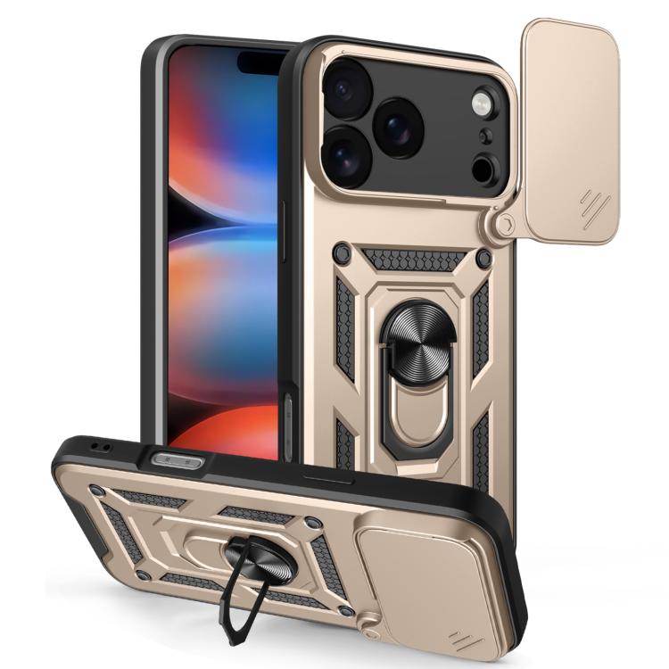 滑動鏡頭蓋設計TPU+PC手機殼，適用於iPhone 17e / 16e，iPhone 17 Pro Max，iPhone 17 Pro，iPhone 17，iPhone Air，iPhone 16 Pro Max