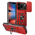 滑動鏡頭蓋設計TPU+PC手機殼，適用於iPhone 17e / 16e，iPhone 17 Pro Max，iPhone 17 Pro，iPhone 17，iPhone Air，iPhone 16 Pro Max