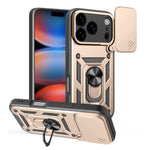 滑動鏡頭蓋設計TPU+PC手機殼，適用於iPhone 17e / 16e，iPhone 17 Pro Max，iPhone 17 Pro，iPhone 17，iPhone Air，iPhone 16 Pro Max