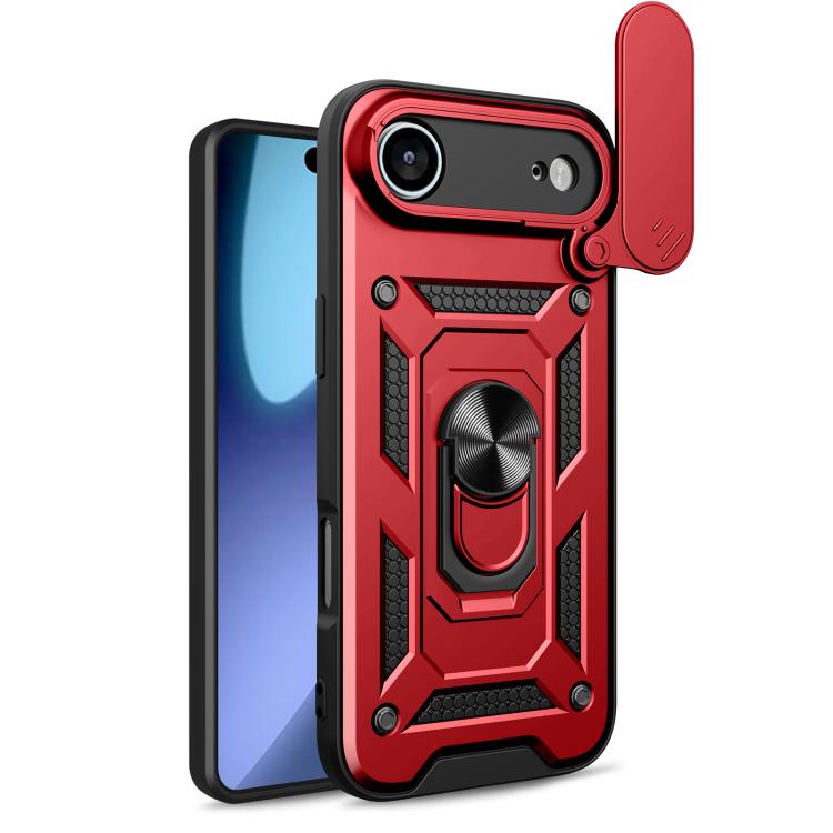 滑動鏡頭蓋設計TPU+PC手機殼，適用於iPhone 17e / 16e，iPhone 17 Pro Max，iPhone 17 Pro，iPhone 17，iPhone Air，iPhone 16 Pro Max