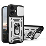 滑動鏡頭蓋設計TPU+PC手機殼，適用於iPhone 17e / 16e，iPhone 17 Pro Max，iPhone 17 Pro，iPhone 17，iPhone Air，iPhone 16 Pro Max