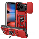 滑動鏡頭蓋設計TPU+PC手機殼，適用於iPhone 17e / 16e，iPhone 17 Pro Max，iPhone 17 Pro，iPhone 17，iPhone Air，iPhone 16 Pro Max
