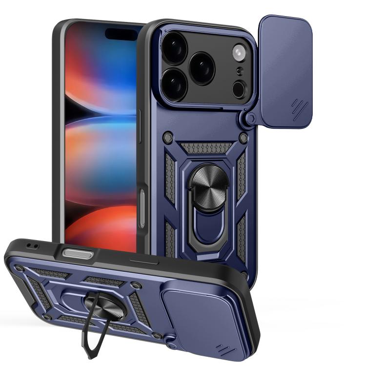 滑動鏡頭蓋設計TPU+PC手機殼，適用於iPhone 17e / 16e，iPhone 17 Pro Max，iPhone 17 Pro，iPhone 17，iPhone Air，iPhone 16 Pro Max