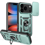 滑動鏡頭蓋設計TPU+PC手機殼，適用於iPhone 17e / 16e，iPhone 17 Pro Max，iPhone 17 Pro，iPhone 17，iPhone Air，iPhone 16 Pro Max