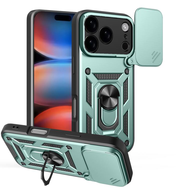 滑動鏡頭蓋設計TPU+PC手機殼，適用於iPhone 17e / 16e，iPhone 17 Pro Max，iPhone 17 Pro，iPhone 17，iPhone Air，iPhone 16 Pro Max