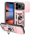 滑動鏡頭蓋設計TPU+PC手機殼，適用於iPhone 17e / 16e，iPhone 17 Pro Max，iPhone 17 Pro，iPhone 17，iPhone Air，iPhone 16 Pro Max