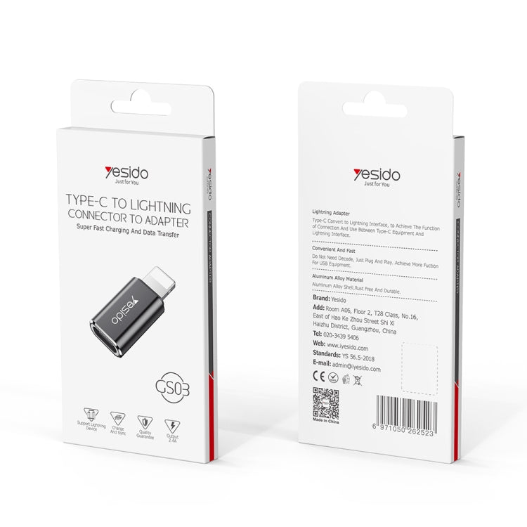 Yesido GS03 8 Pin 轉 Type-C 充電轉接器