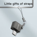 Yesido GS08 Type-C 轉 USB 3.0 OTG 迷你連接器轉接器，附鑰匙圈