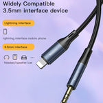 Yesido YAU35 8 Pin 轉 3.5mm AUX 音頻轉接線，YAU35