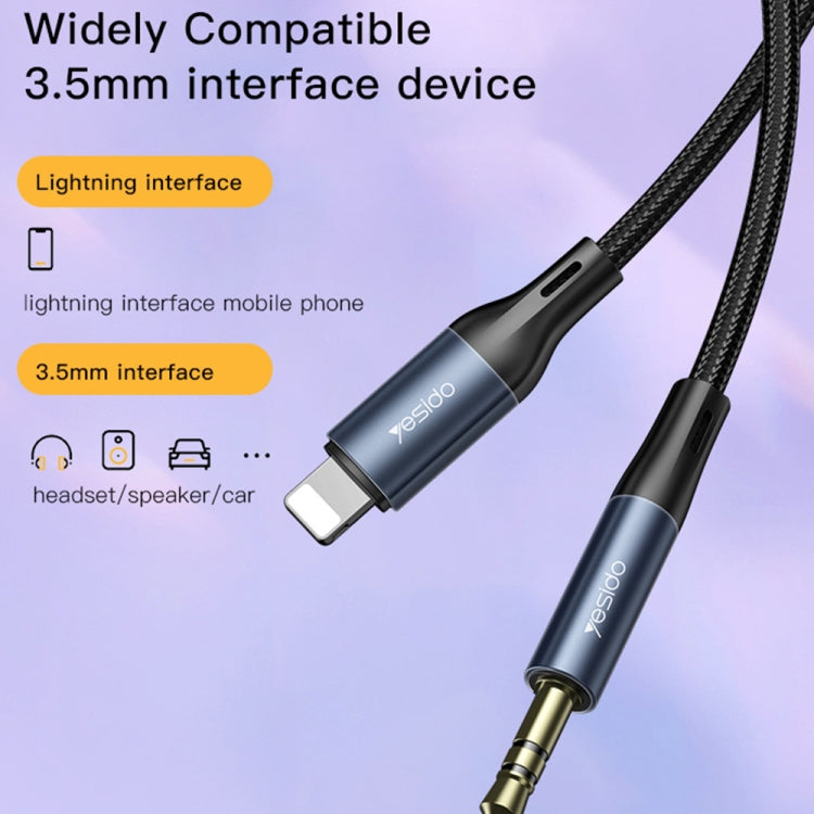 Yesido YAU35 8 Pin 轉 3.5mm AUX 音頻轉接線，YAU35