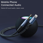 Yesido YAU35 8 Pin 轉 3.5mm AUX 音頻轉接線，YAU35