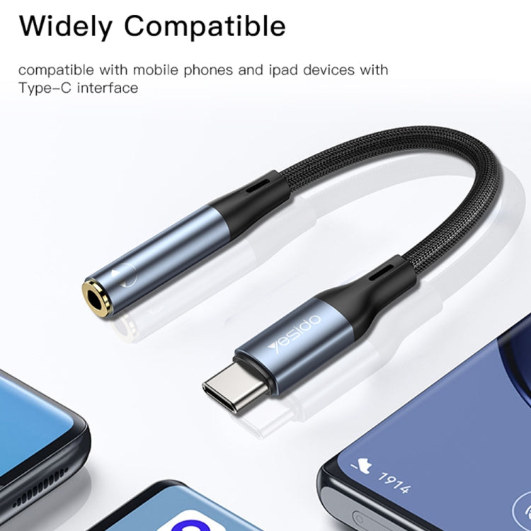 Yesido YAU38 Type-C 轉 3.5mm 母音頻轉接器，YAU38