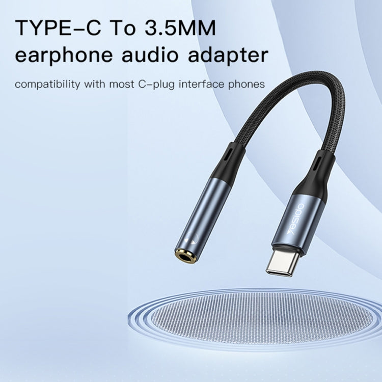 Yesido YAU38 Type-C 轉 3.5mm 母音頻轉接器，YAU38