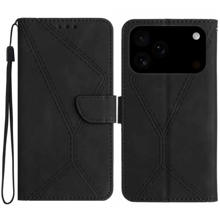 縫線壓紋皮革手機殼，適用於 iPhone 17e / 16e，適用於 iPhone 17 Pro Max，適用於 iPhone 17 Pro，適用於 iPhone 17，適用於 iPhone Air，適用於 iPhone 16 Pro Max，適用於 iPhone 16 Pro，適用於 iPhone 16 Plus