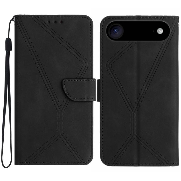 縫線壓紋皮革手機殼，適用於 iPhone 17e / 16e，適用於 iPhone 17 Pro Max，適用於 iPhone 17 Pro，適用於 iPhone 17，適用於 iPhone Air，適用於 iPhone 16 Pro Max，適用於 iPhone 16 Pro，適用於 iPhone 16 Plus