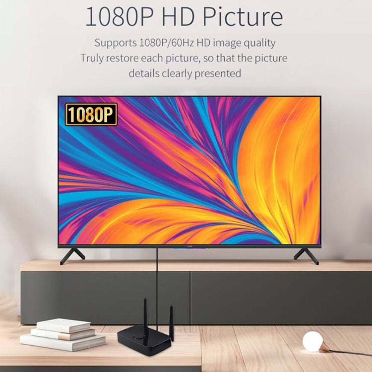 Measy UHD200 無線 HDMI 發射接收器，傳輸距離：100米，無線發射接收器 100米