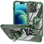 TPU + PC 鏡頭保護手機殼附指環支架，適用於 iPhone 17e / 16e、iPhone 17 Pro Max、iPhone 17、iPhone Air、iPhone 16 Pro Max、iPhone 16 Pro、iPhone 16 Plus、iPhone 16、iPhone 15 Pro Max