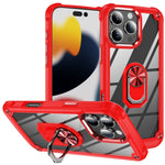 TPU + PC 鏡頭保護手機殼附指環支架，適用於 iPhone 17e / 16e、iPhone 17 Pro Max、iPhone 17、iPhone Air、iPhone 16 Pro Max、iPhone 16 Pro、iPhone 16 Plus、iPhone 16、iPhone 15 Pro Max