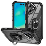 TPU + PC 鏡頭保護手機殼附指環支架，適用於 iPhone 17e / 16e、iPhone 17 Pro Max、iPhone 17、iPhone Air、iPhone 16 Pro Max、iPhone 16 Pro、iPhone 16 Plus、iPhone 16、iPhone 15 Pro Max