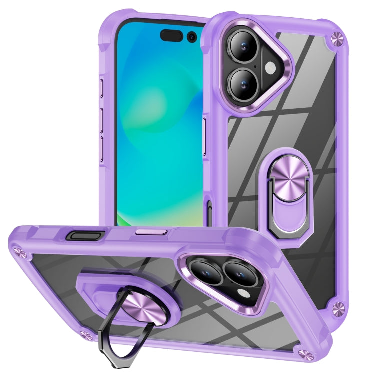 TPU + PC 鏡頭保護手機殼附指環支架，適用於 iPhone 17e / 16e、iPhone 17 Pro Max、iPhone 17、iPhone Air、iPhone 16 Pro Max、iPhone 16 Pro、iPhone 16 Plus、iPhone 16、iPhone 15 Pro Max
