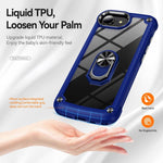 TPU + PC 鏡頭保護手機殼附指環支架，適用於 iPhone 17e / 16e、iPhone 17 Pro Max、iPhone 17、iPhone Air、iPhone 16 Pro Max、iPhone 16 Pro、iPhone 16 Plus、iPhone 16、iPhone 15 Pro Max