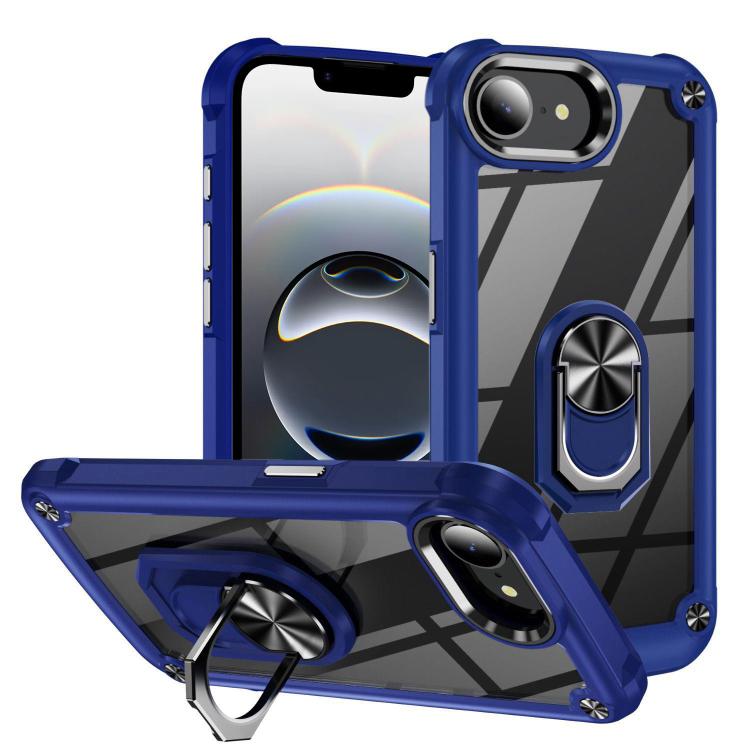 TPU + PC 鏡頭保護手機殼附指環支架，適用於 iPhone 17e / 16e、iPhone 17 Pro Max、iPhone 17、iPhone Air、iPhone 16 Pro Max、iPhone 16 Pro、iPhone 16 Plus、iPhone 16、iPhone 15 Pro Max