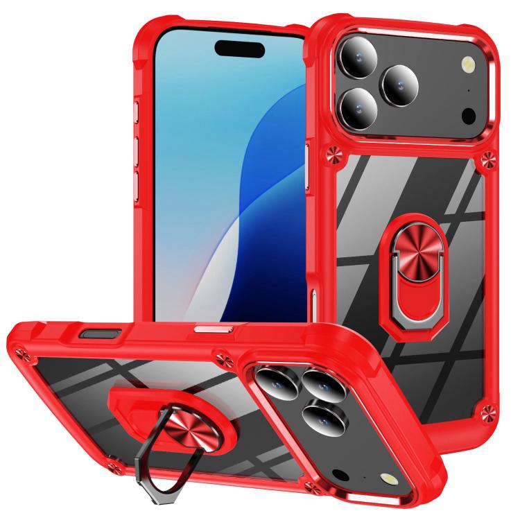 TPU + PC 鏡頭保護手機殼附指環支架，適用於 iPhone 17e / 16e、iPhone 17 Pro Max、iPhone 17、iPhone Air、iPhone 16 Pro Max、iPhone 16 Pro、iPhone 16 Plus、iPhone 16、iPhone 15 Pro Max
